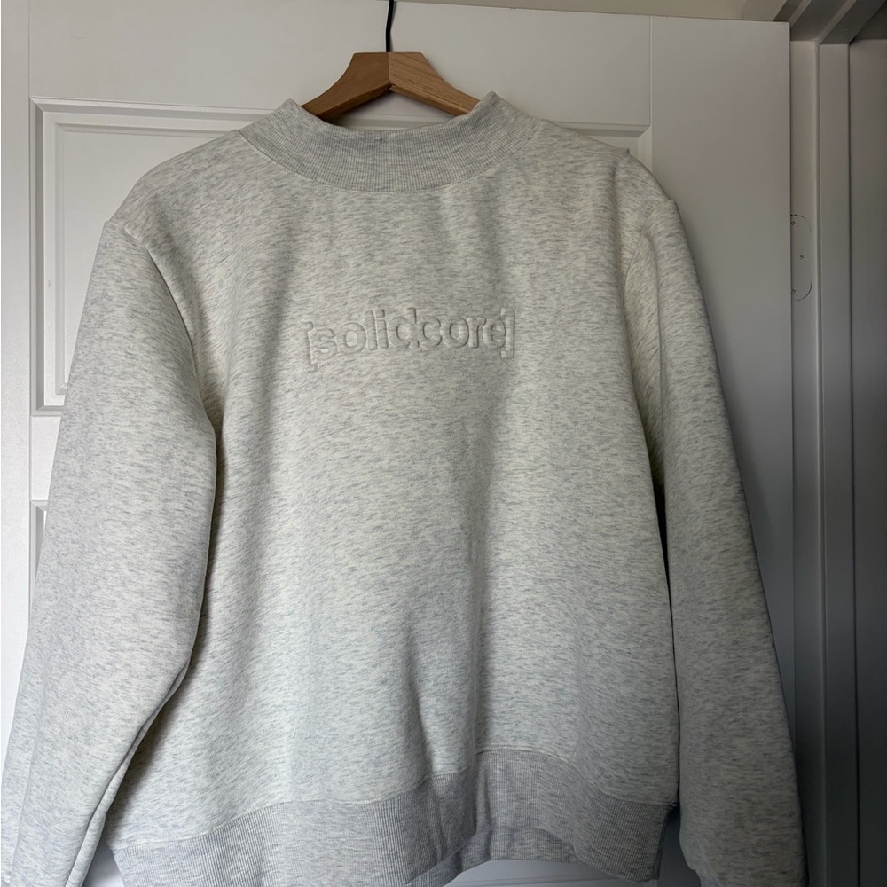 Solidcore Light Gray Mockneck Sweatshirt